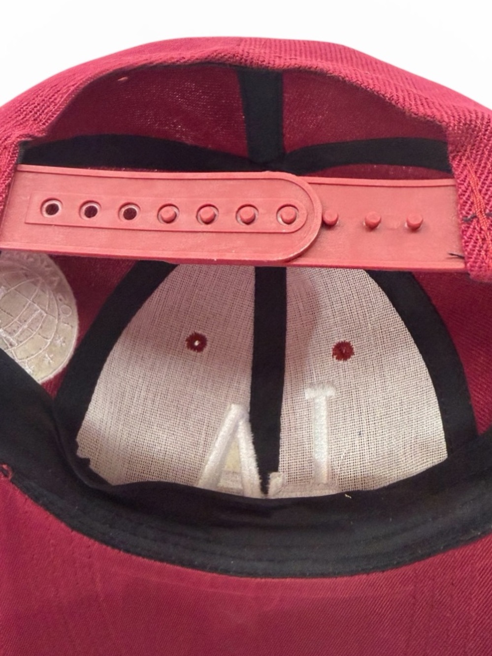 Maroon LA Embroidered Baseball Cap,OS,Unisex, - Picture 6 of 7